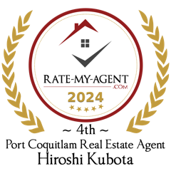 RateMyAgent top-rated agent, Port Coquitlam — Hiroshi Kubota