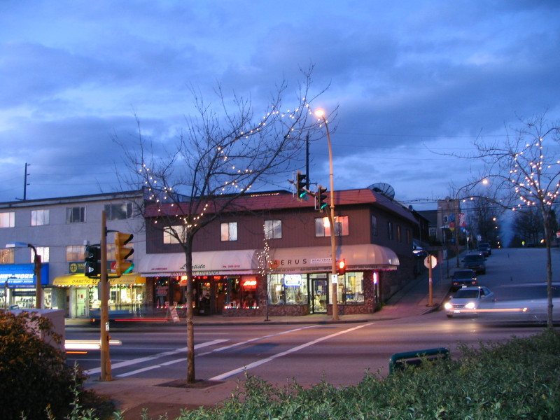 The Heights on Hastings Street at dusk