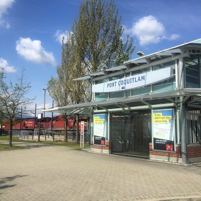 Port Coquitlam&rsquo;s West Coast Express station, at the foot of Wilson Ave
